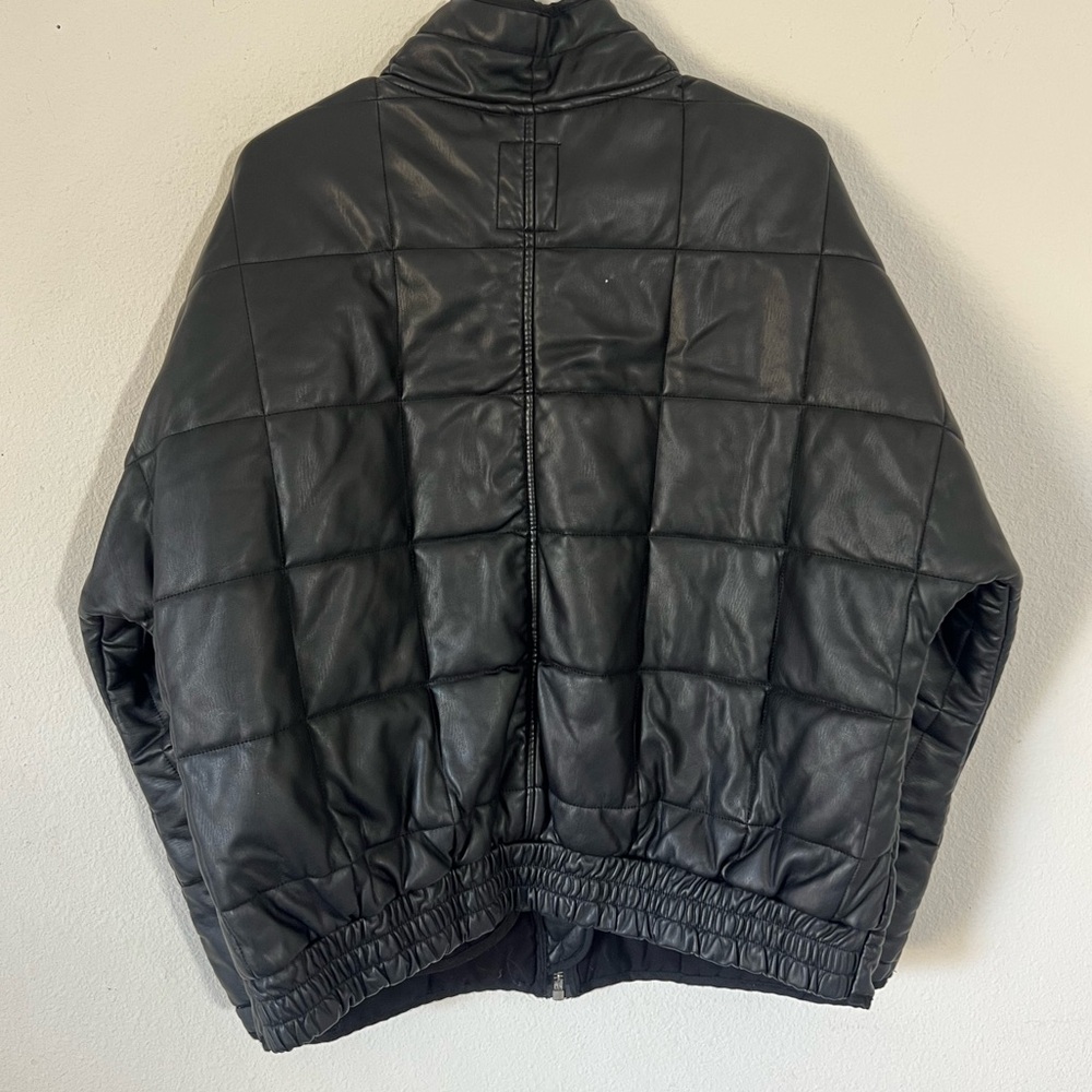 Free People Dolman Vegan Leather Quilted Jacket - Picture 7 of 13
